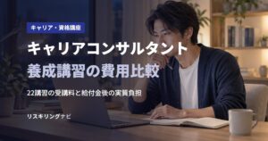 キャリアコンサルタント養成講習の費用比較